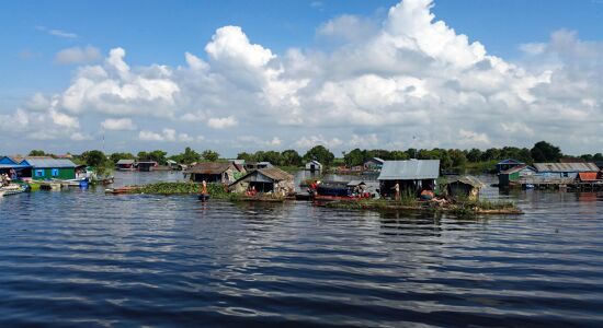 Battambang Mekong River and Fl